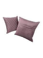 Kit 2 Almofadas Tressê 50x50cm E 40x40cm Veludo Rosê - Nexta Casa
