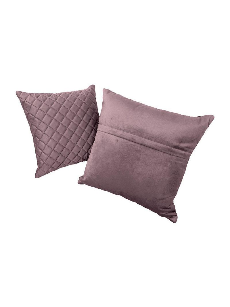 Kit 2 Almofadas Tressê 50x50cm E 40x40cm Veludo Rosê - Nexta Casa