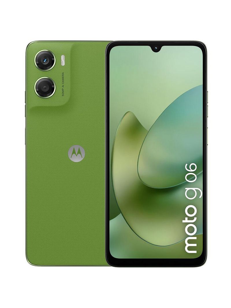 Celular Motorola G06 Xt2535-3 4gb De Ram - 64gb - Tela 69 - Dual Sim Lte - Pantone Tendrill Verde