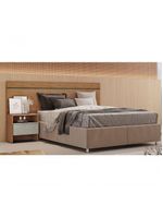 Cabeceira Para Cama Box Casal Com 1 Mesa De Cabeceira - -cumaru Off White - Móveis Horizonte