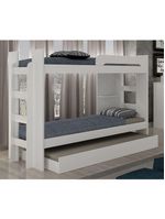 Beliche Infantil Com Cama Auxiliar - 125-neve - Star Móveis