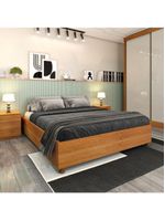 Cama Box Casal Queen - Mônaco-cinamomo - Tcil Móveis