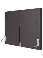 Cabeceira para cama box casal e queen bartira diplomata com revestimento em finish foil