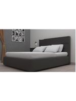 Cabeceira para cama box casal e queen bartira diplomata com revestimento em finish foil