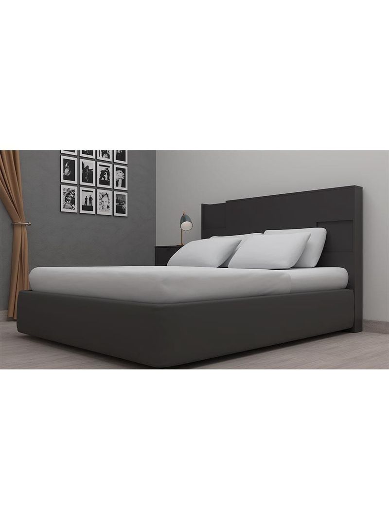 Cabeceira para cama box casal e queen bartira diplomata com revestimento em finish foil