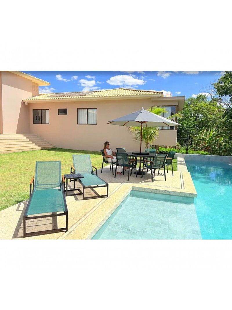Poltrona Cadeira Com Braço Madeira Nossa Kasa Móveis área Externa Jantar Piscina Verde