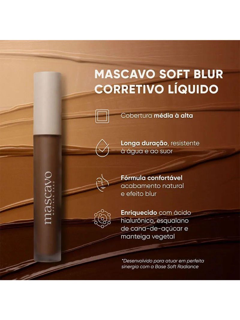 Mascavo Soft Blur By Mariana Saad - Corretivo Líquido 6g 20w