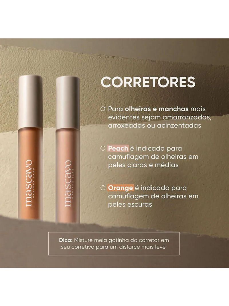 Mascavo Soft Blur By Mariana Saad - Corretivo Líquido 6g Peach