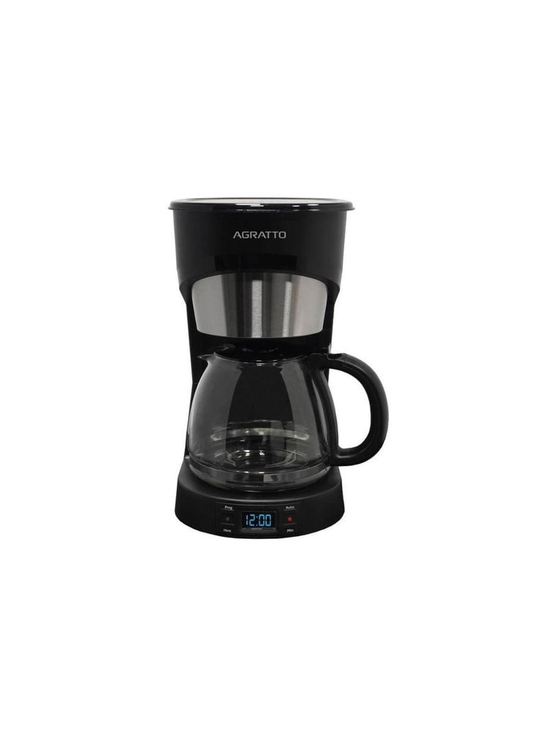 Cafeteira programável aroma preta 1,5l 800w 127v agratto