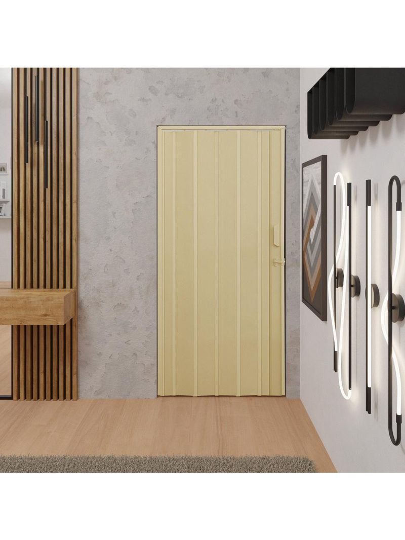 Porta Sanfonada De Pvc 94x210cm Bariri - Tk