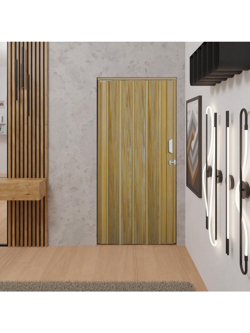 Porta Sanfonada De Pvc 94x210cm Bariri - Tk