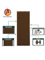 Porta Sanfonada De Pvc 72x210cm Bariri - Tk