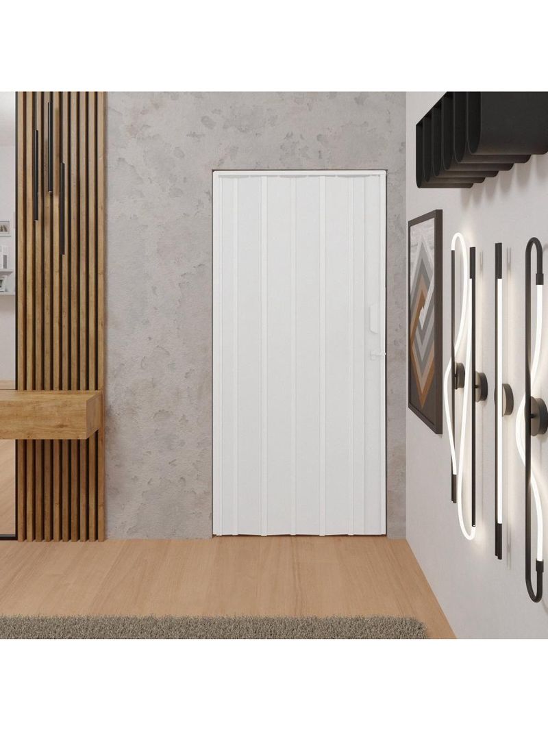 Porta Sanfonada De Pvc 62x210cm Bariri - Tk