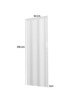 Porta Sanfonada De Pvc 62x210cm Bariri - Tk
