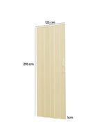 Porta Sanfonada De Pvc 125x210cm Bariri - Tk