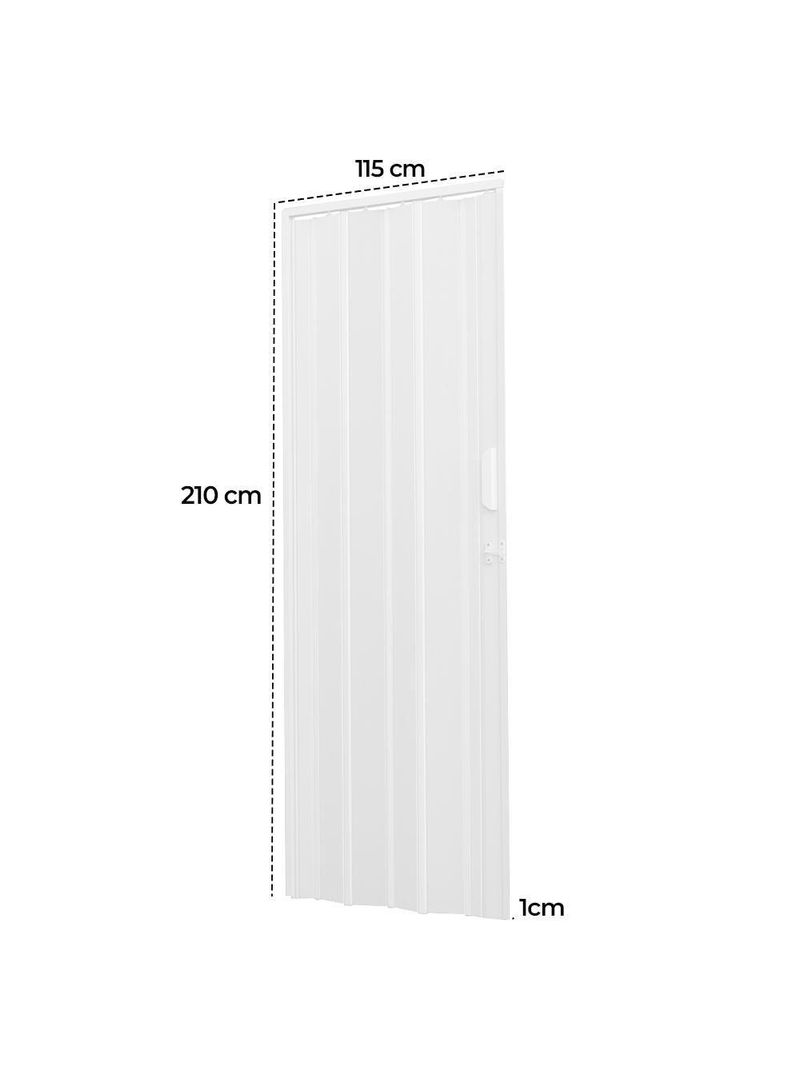 Porta Sanfonada De Pvc 115x210cm Bariri - Tk
