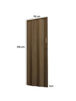 Porta Sanfonada De Pvc 115x210cm Bariri - Tk