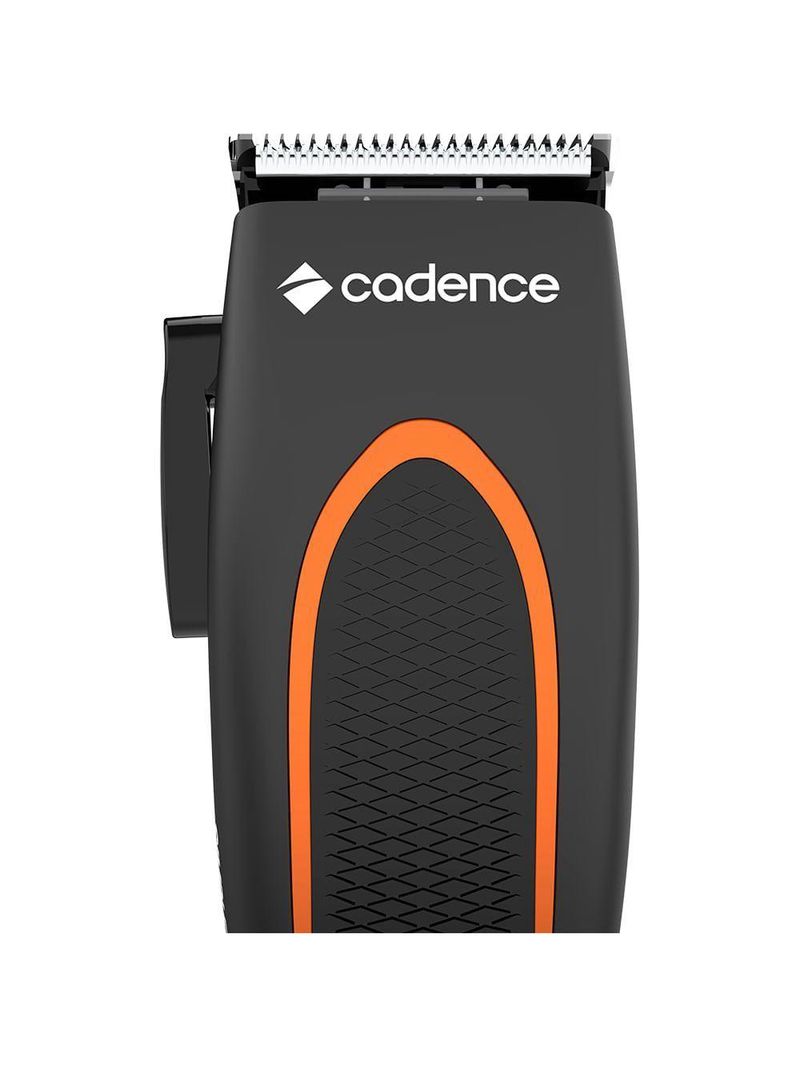 Maquina De Cortar Cabelo E Barba Cadence Simple Cut 127v Preto Com Laranja