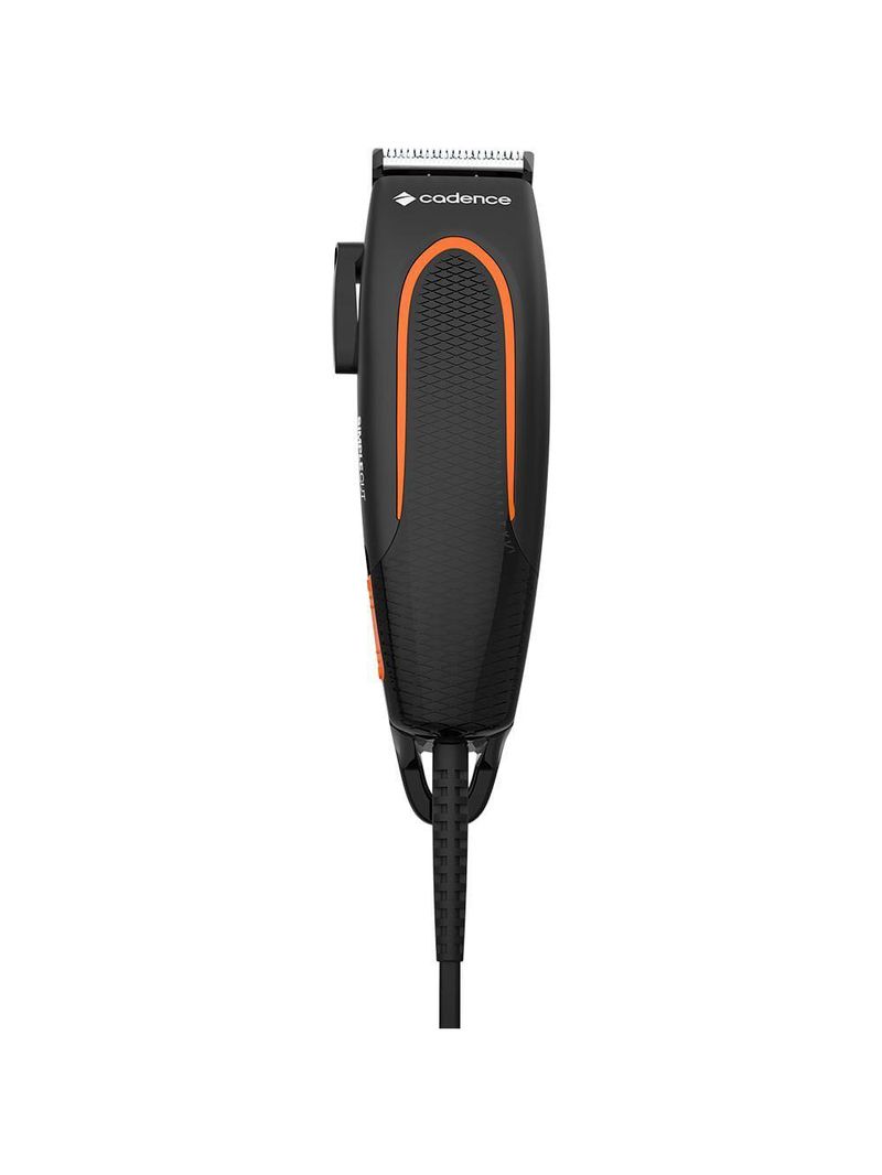 Maquina De Cortar Cabelo E Barba Cadence Simple Cut 127v Preto Com Laranja