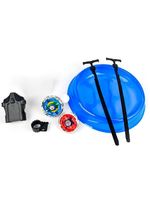 Brinquedo 2 Beyblade Metal Lançador Fusion Peão Arena - Batalhas Emocionantes