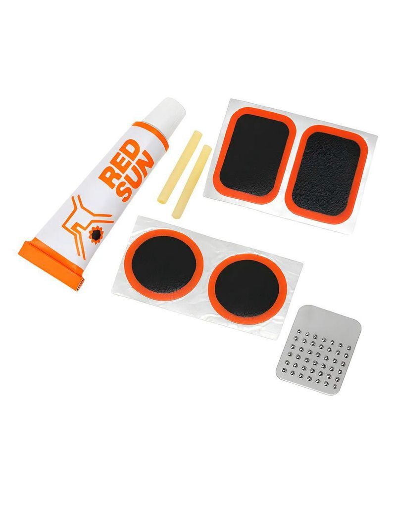 Kit De Remendo De Pneus Para Bicicleta E Carrinho De Mão – Compacto E Prático 8 Peças