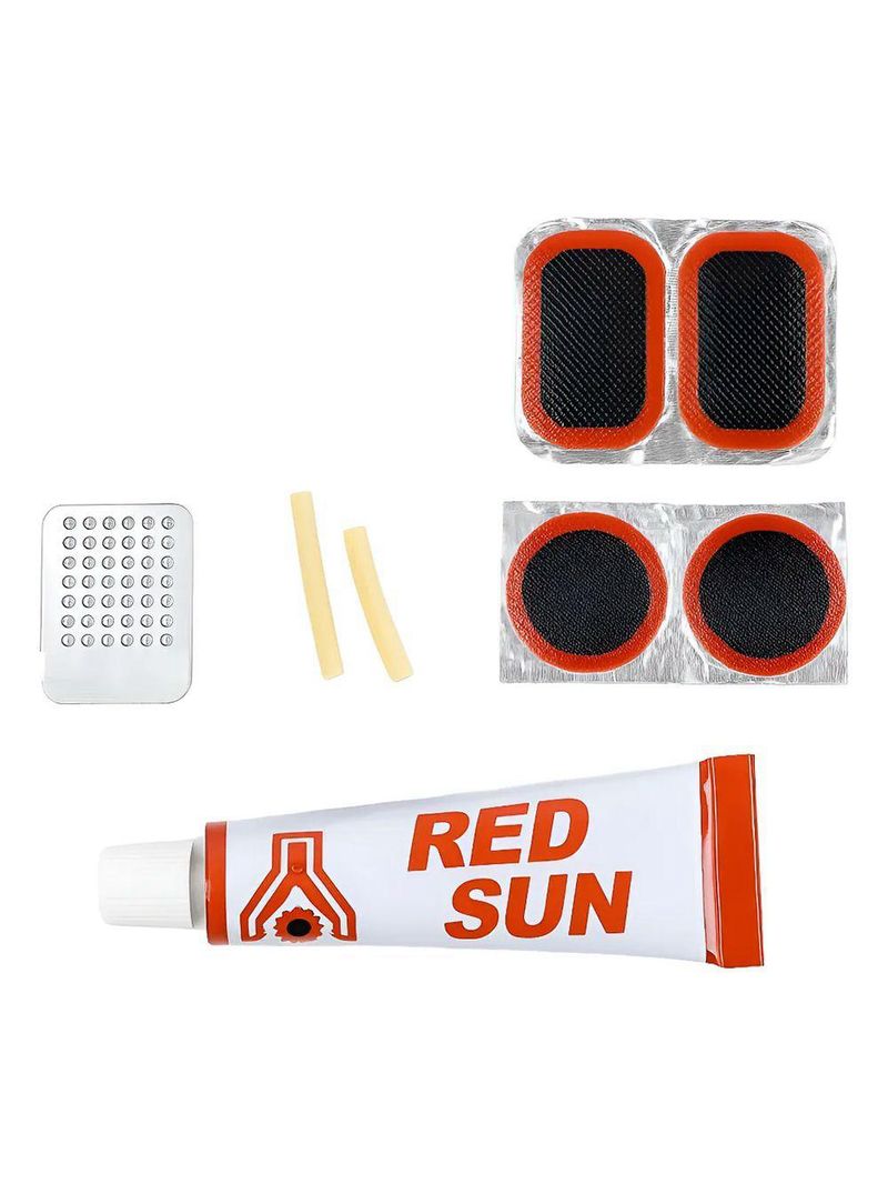 Kit De Remendo De Pneus Para Bicicleta E Carrinho De Mão – Compacto E Prático 8 Peças