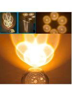 Luminária Galáxia 3d De Cristal Com Base De Madeira – Design Minimalista E Sofisticado