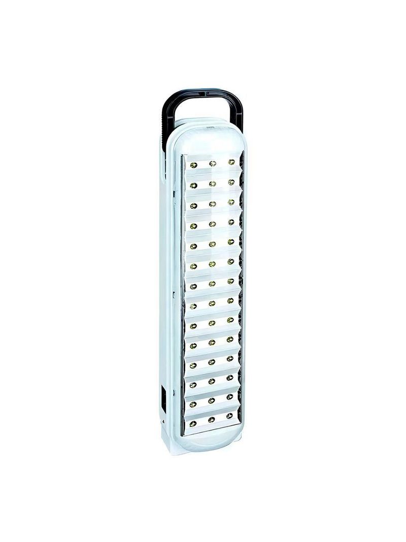 Luminária Lâmpada Emergência 42 Leds Recarregável Branco - Compacta, Potente E De Longa Duração