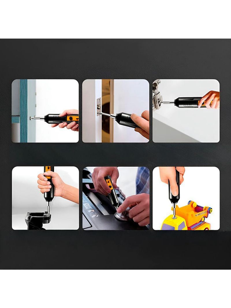Conjunto Chave De Fenda Elétrica Recarregável Ferramenta - Prática, Compacta E Potente