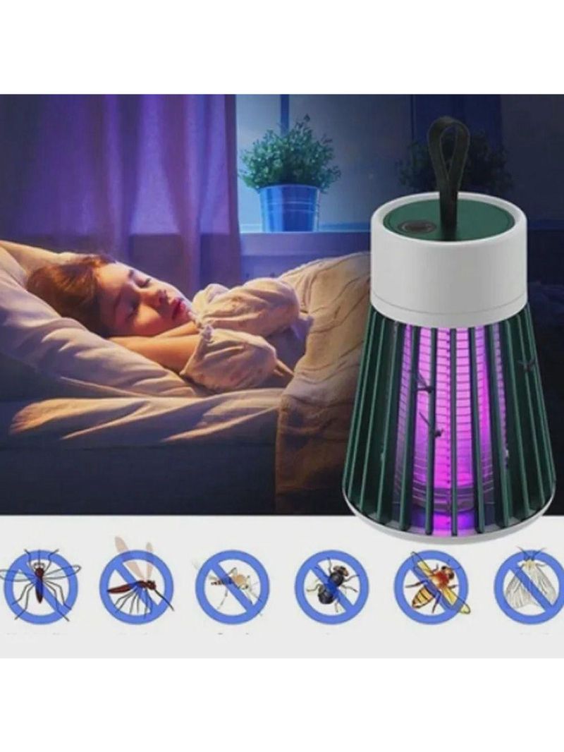 Luminária Lâmpada Led Repelente Elétrico Armadilha Ultravioleta Mata Mosquito Usb