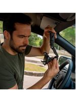 Suporte Gancho Preto Automotivo Rotação 360° - Ajustável E