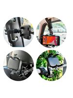 Suporte Gancho Preto Automotivo Rotação 360° - Ajustável E