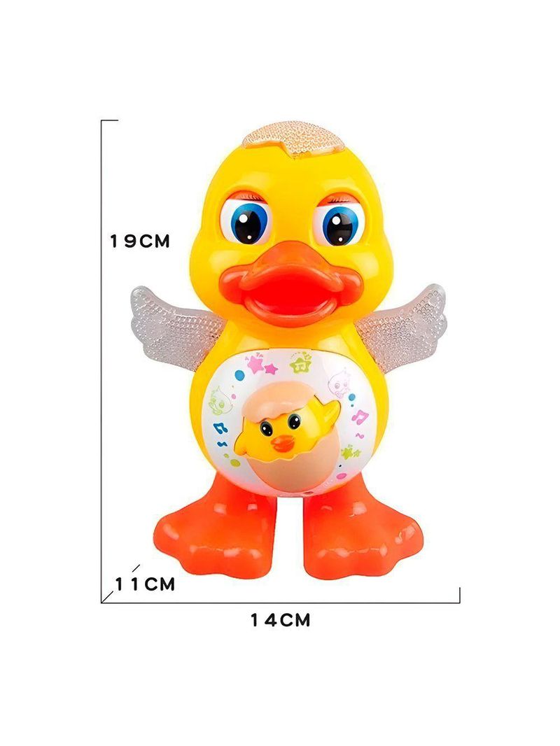 Brinquedo Pato Dançante Musical Movimentos Luzes Sons - Diversão E Estímulo Para Os Pequenos