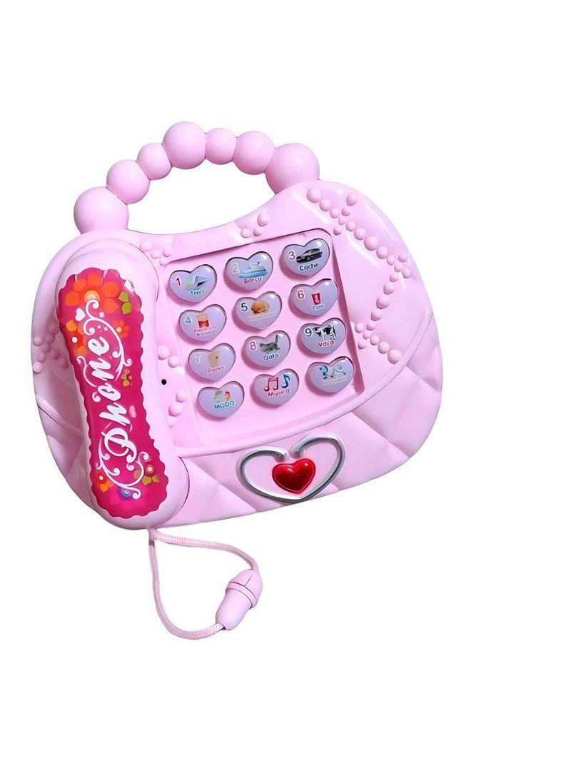 Musical Rosa Luzes Sons Educativo Brinquedo - Diversão E Aprendizado Para Crianças