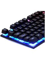 Teclado Gamer Semi-mecânico Rgb Abnt2 Com 12 Teclas Programáveis Com Fio Anti Ghosting