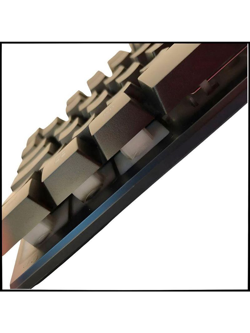 Teclado Gamer Semi-mecânico Rgb Abnt2 Com 12 Teclas Programáveis Com Fio Anti Ghosting
