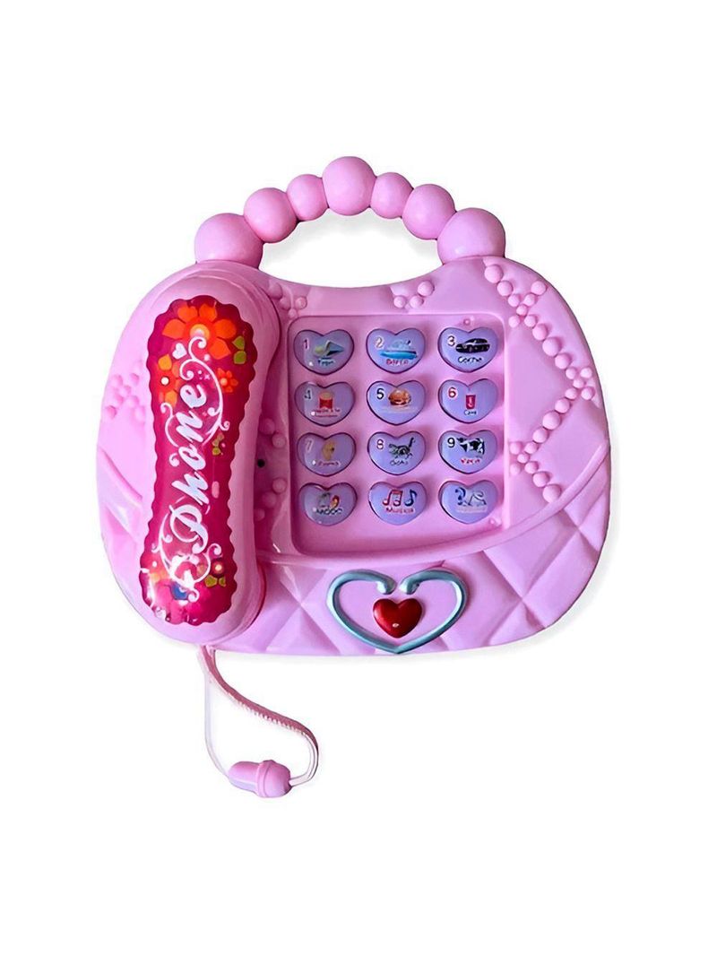 Musical Rosa Luzes Sons Educativo Brinquedo - Diversão E Aprendizado Para Crianças
