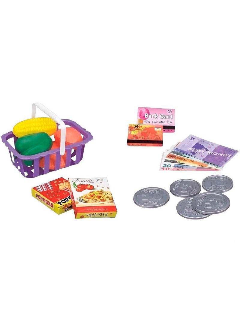 Brinquedo Caixa Registradora Acessórios Calculadora Diversão Modelo:rosa