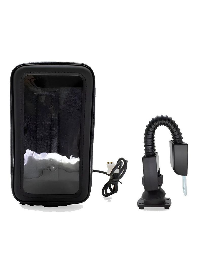 Suporte Capa Case Protetora Com Carregador - Fixação Segura 360° Para Bicicleta E Moto