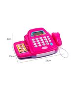 Brinquedo Caixa Registradora Acessórios Calculadora Diversão Modelo:rosa