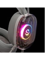 Headset Gamer Com Fio Fone De Ouvido Rgb - Gamer Over-ear Com Conexão P2 + Usb
