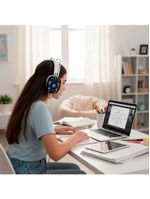 Headset Gamer Com Fio Fone De Ouvido Rgb - Gamer Over-ear Com Conexão P2 + Usb