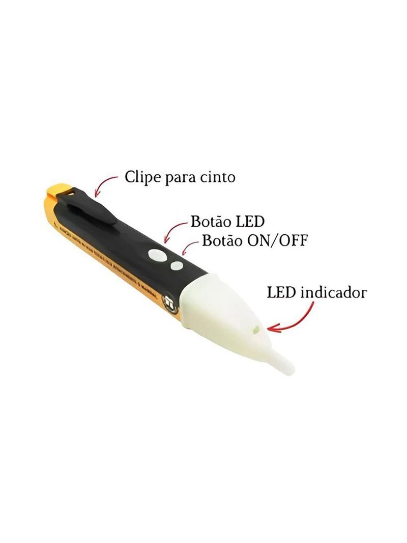 Caneta Detectora De Tensão Sem Bom-6401 – E Precisão Para Eletricistas Ferramenta Eletricista