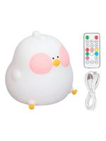 Luminária Decorativa De Mesa Galinha Led Silicone Luz