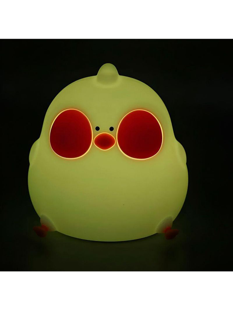 Luminária Decorativa De Mesa Galinha Led Silicone Luz