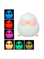 Luminária Decorativa De Mesa Galinha Led Silicone Luz