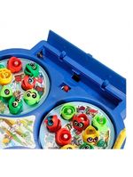 Brinquedo Pescaria Pega Peixe 32 Peixes 4 Varas Coloridos - Jogo De Pescaria Infantil Com Som