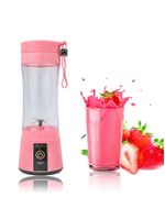 Mini Liquidificador Juice Cup Portátil Elétrico Suco - Tritura Frutas E Gelo Para Sucos Frescos Em Segundos rosa