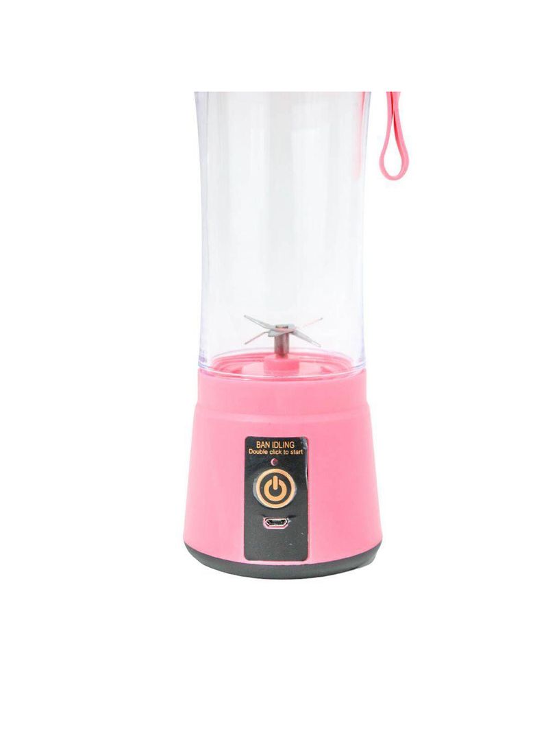 Mini Liquidificador Juice Cup Portátil Elétrico Suco - Tritura Frutas E Gelo Para Sucos Frescos Em Segundos rosa
