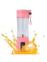 Mini Liquidificador Juice Cup Portátil Elétrico Suco - Tritura Frutas E Gelo Para Sucos Frescos Em Segundos rosa